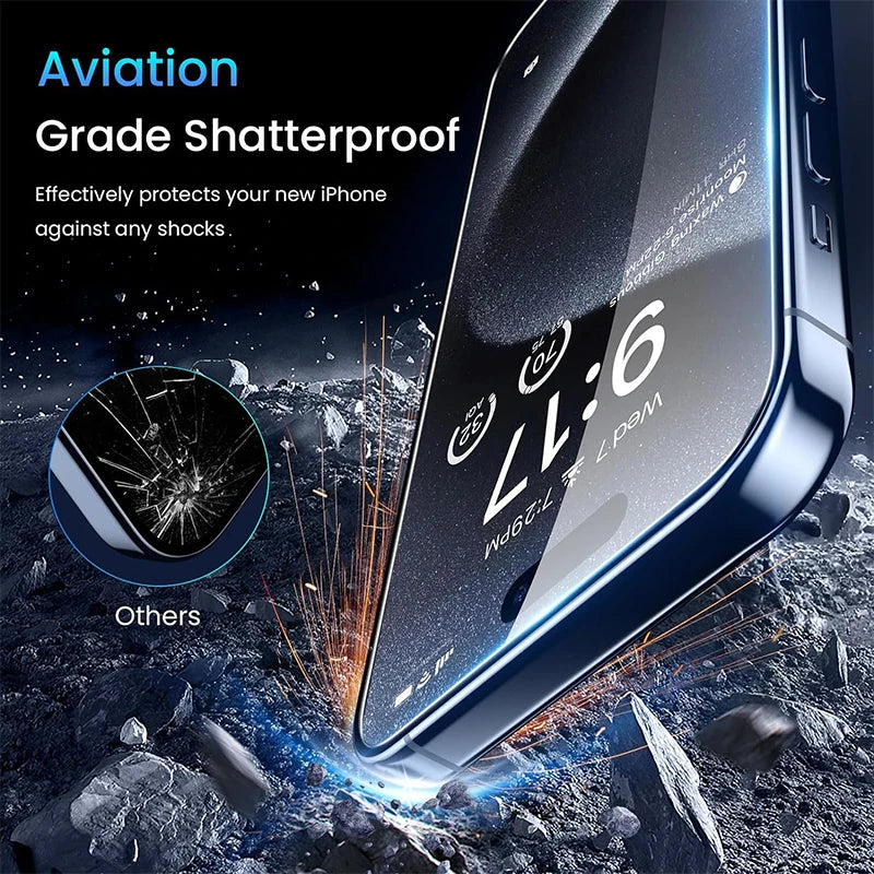 PRIVACY SCREEN FOR IPHONE, ALL MODELS, TEMPERED GLASS FULL PROTECTION 1-4pcs