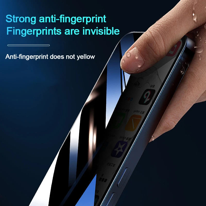 PRIVACY SCREEN FOR IPHONE, ALL MODELS, TEMPERED GLASS FULL PROTECTION 1-4pcs