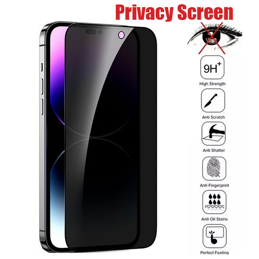 PRIVACY SCREEN FOR IPHONE, ALL MODELS, TEMPERED GLASS FULL PROTECTION  1-4pcs